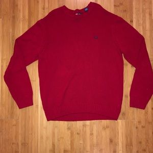 Red Chaps Cable Knit Sweater - Larger